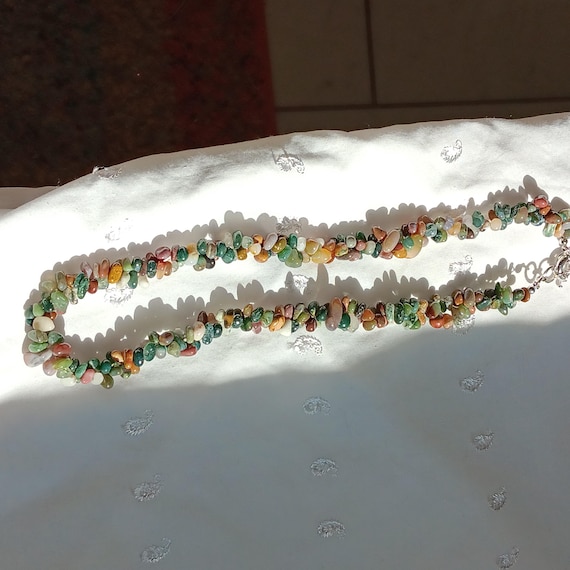 Lovely, Genuine Mixed Indian Agate Necklace