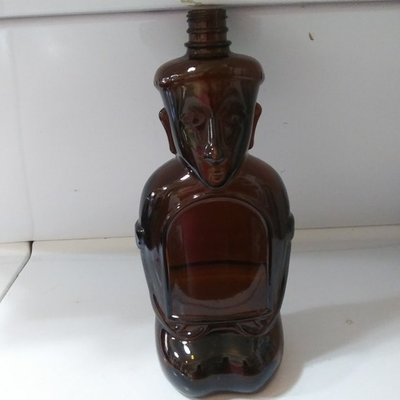 Retro, Vintage, Large, 1960's Kahlua Tiki-Style Bottle/Decanter