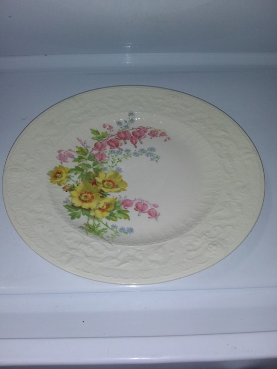 Antique Floral Decorative Plate By Paden City Pottery-Capri Model