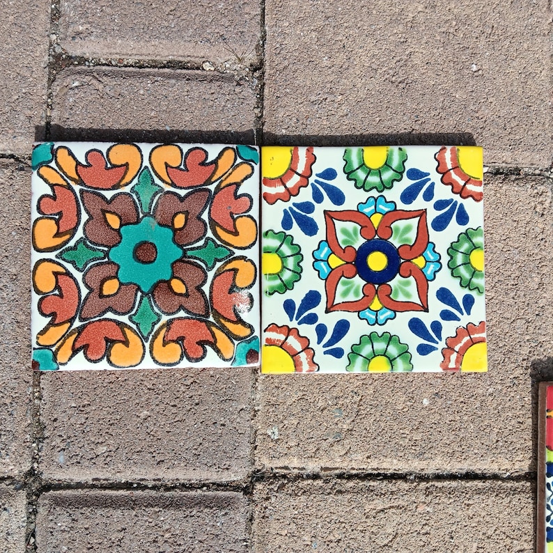 Colorful, Talavera Tiles From Mexico - Etsy