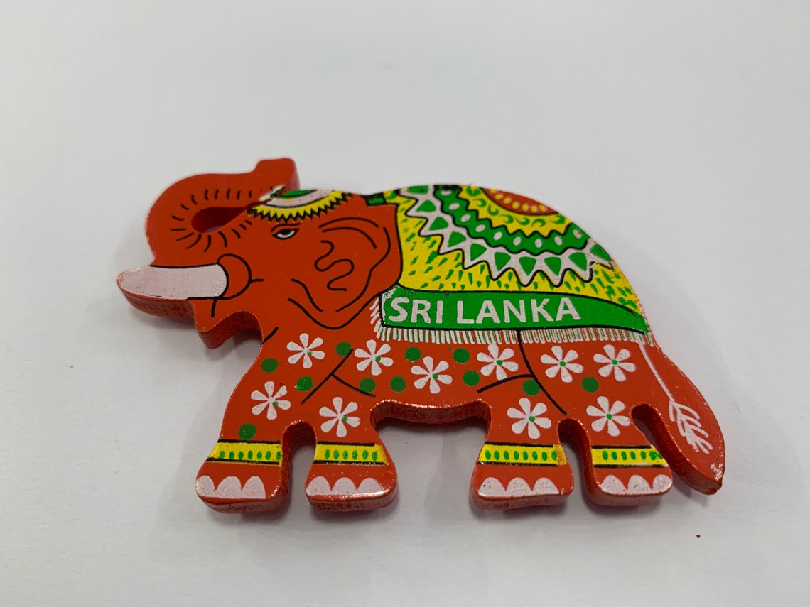 Unique Wood Fridge Sri Lankan Perahera Elephant A Etsy