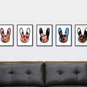 Bad Bunny Art Prints | Album Art Poster Print | Pictures, Artwork, Music Wall Art