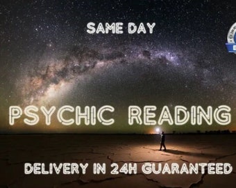 Psychic Reading - Completely Detailed Accurate - Love Reading , Psychic Reading, fortune teller, One hour tarot, one hour psychic