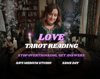 Same Day Love Tarot Reading, Psychic Love Reading, Detailed Relationship Insight, Accurate Tarot Reading for Love & Emotions