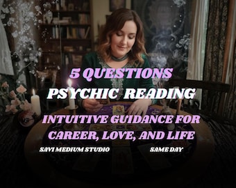 Same Day Psychic Reading: 5 Future Predictions for Love & Success , Accurate Psychic Insights , Medium Reading, Career, Psychic Love Reading