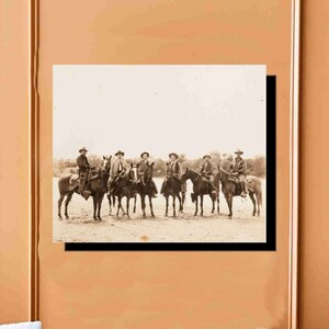 &quot; Bis zu 20 x 24 &quot;&quot;Canvas Wrap Texas Rangers Large Sepitone Foto Wanddekor Lawmen der alten westWall Dekor Western Cowboy Kunst.&quot;