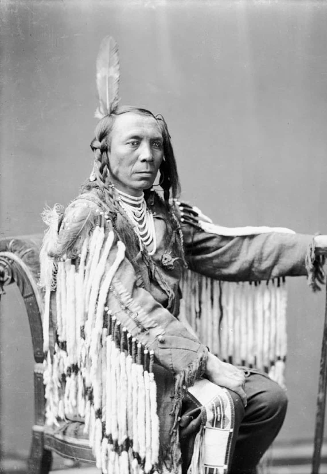 Old Crow American Indians Chief 1901 8 X10 Photo Etsy