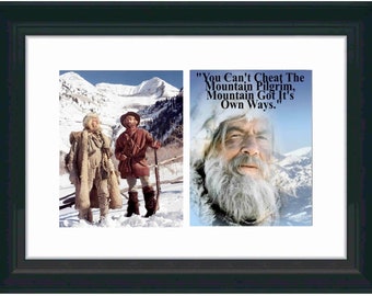 14 x 20 Fine Art Prints Under Glass  Framed Old West Movie Jeremiah Johnson the Mountain Man