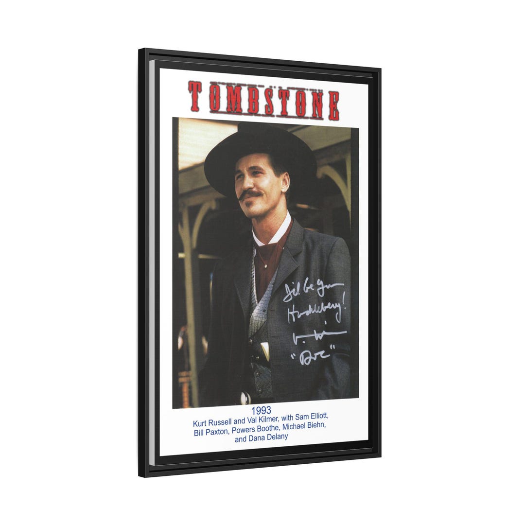 Poster Tombstone Doc Holliday Old West Movie Cowboys Wyatt Earp Canvas ...