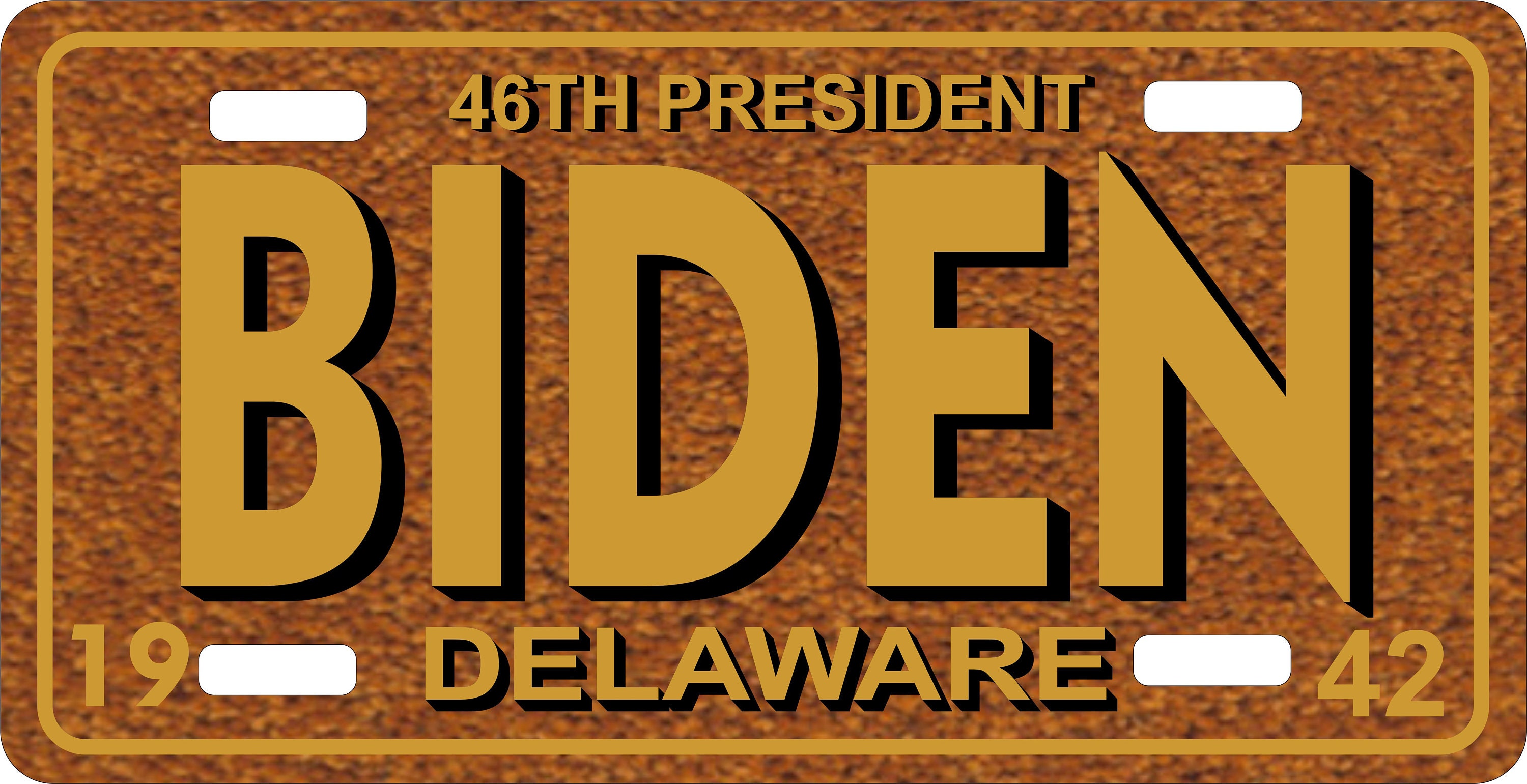Full Size License Plate 46TH PRESIDENT Joe Biden Etsy