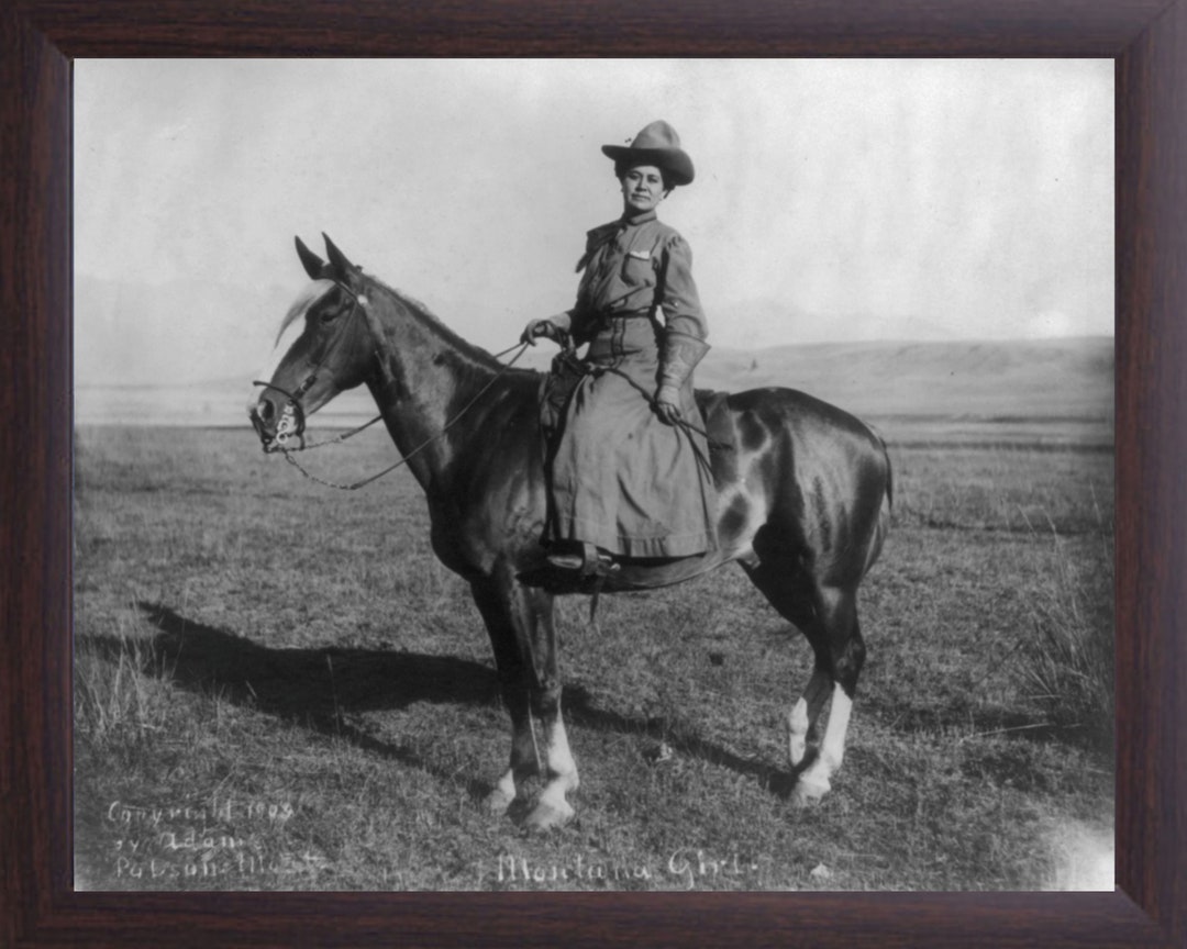 Old West 1888 Cowgirl Framed Photo Pirnt, Western 8 X 10 Photo Old West ...
