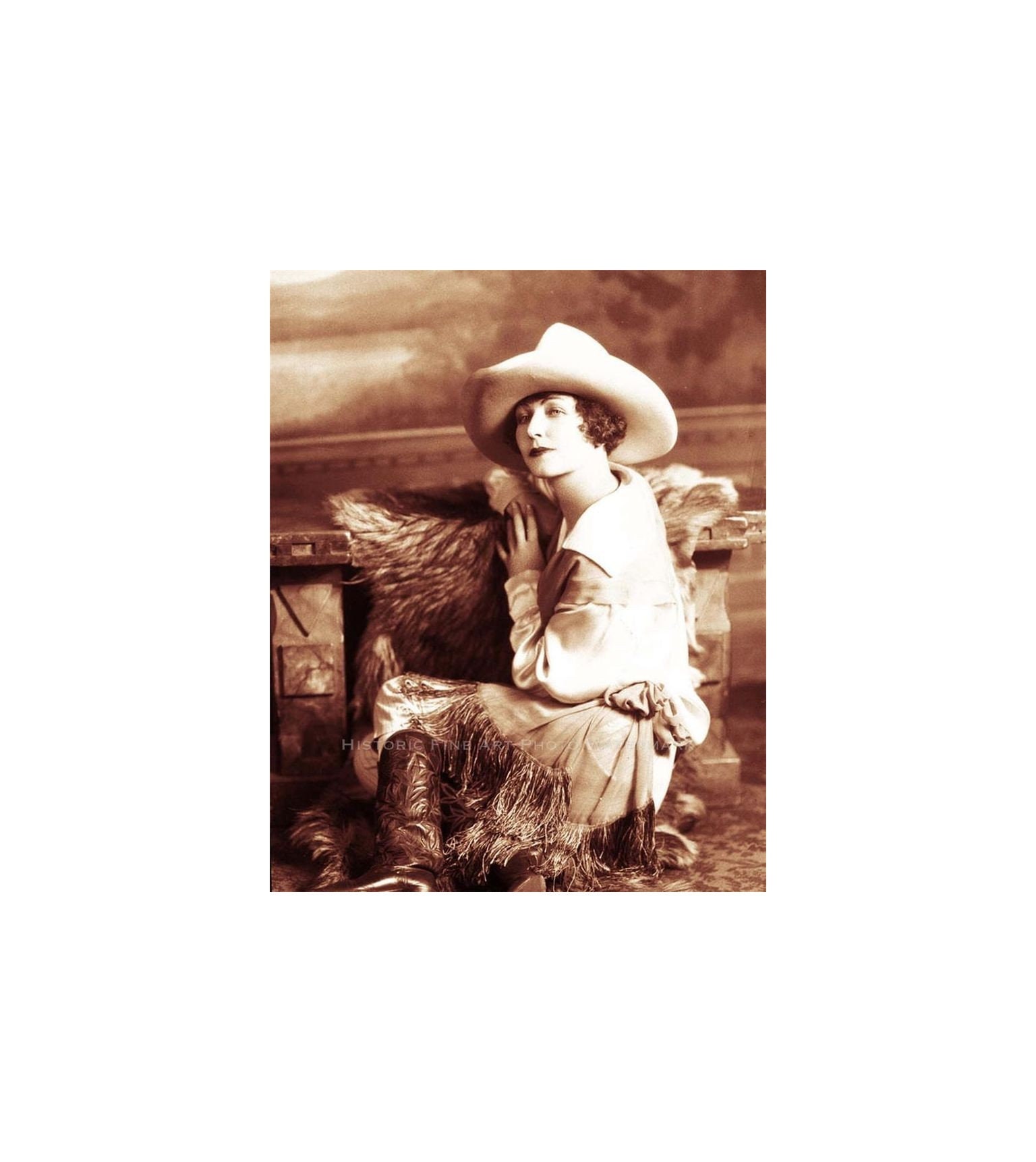 Cowgirl at Rodeo 8 X10 Photo Old West Fashion Rodeo Bull Riding Broncs ...