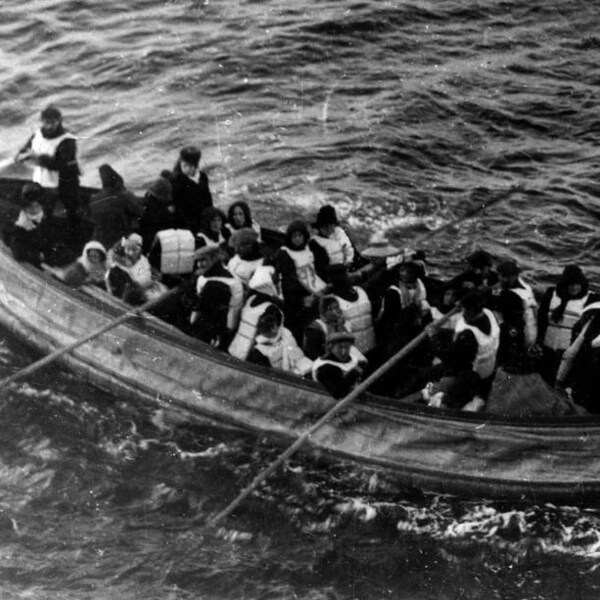 One Of a Few Lifeboats on the Titanic 8 x10  Vintage old Photo On Fuji Film Gloss Paper Rare Find