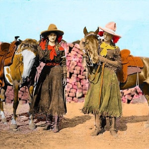 Rodeo COWGIRLS Pendleton Rodeo 8 X10 Photo Colorized Photo - Etsy