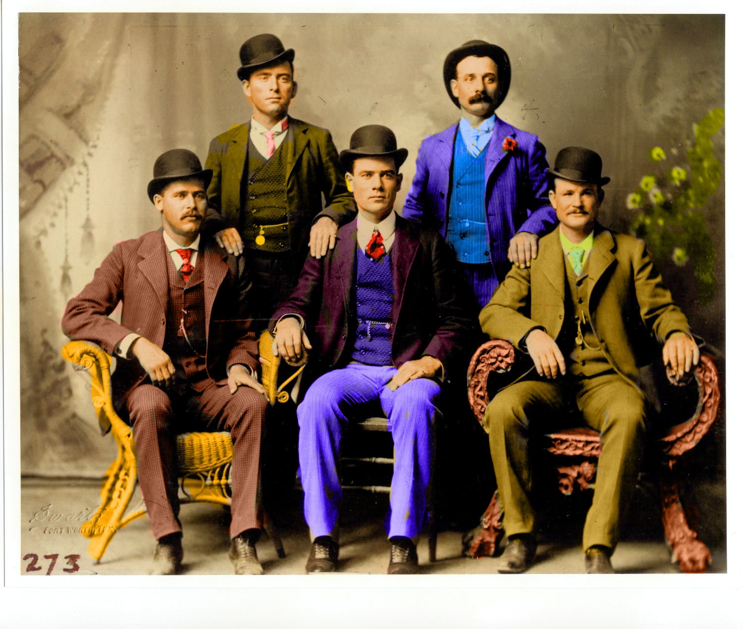 本物のブッチ・キャシディとサンダンス・キッド 8 x 10 写真