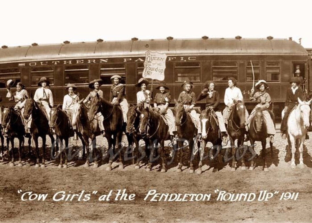 Tin Sign Retro 8 X 12 or 8 X 10 Photo Posing for Photo Pendleton Rodeo ...