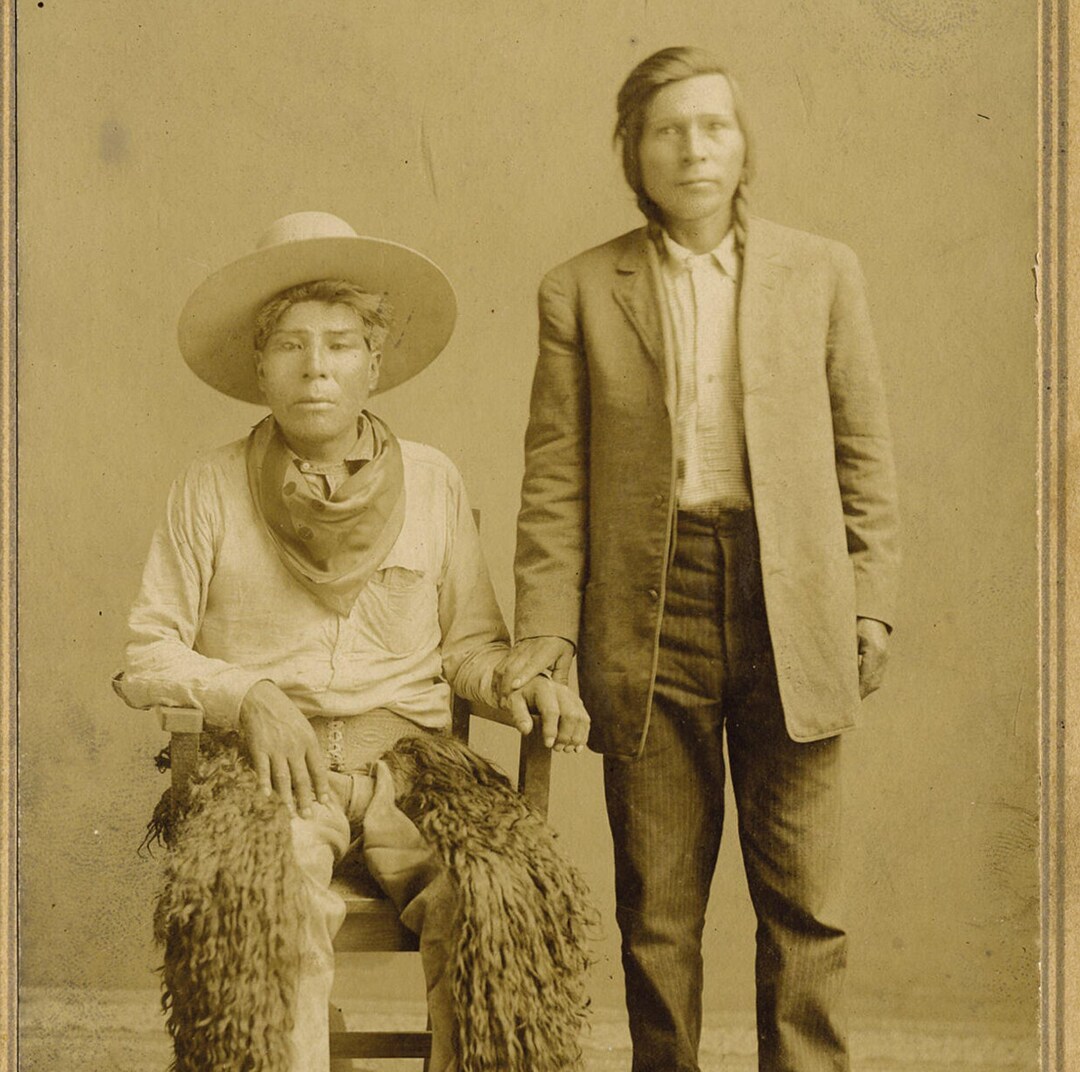 8 X 10 Old West Indain Work as Cattle Drovers Portriat Rare Find Photo ...