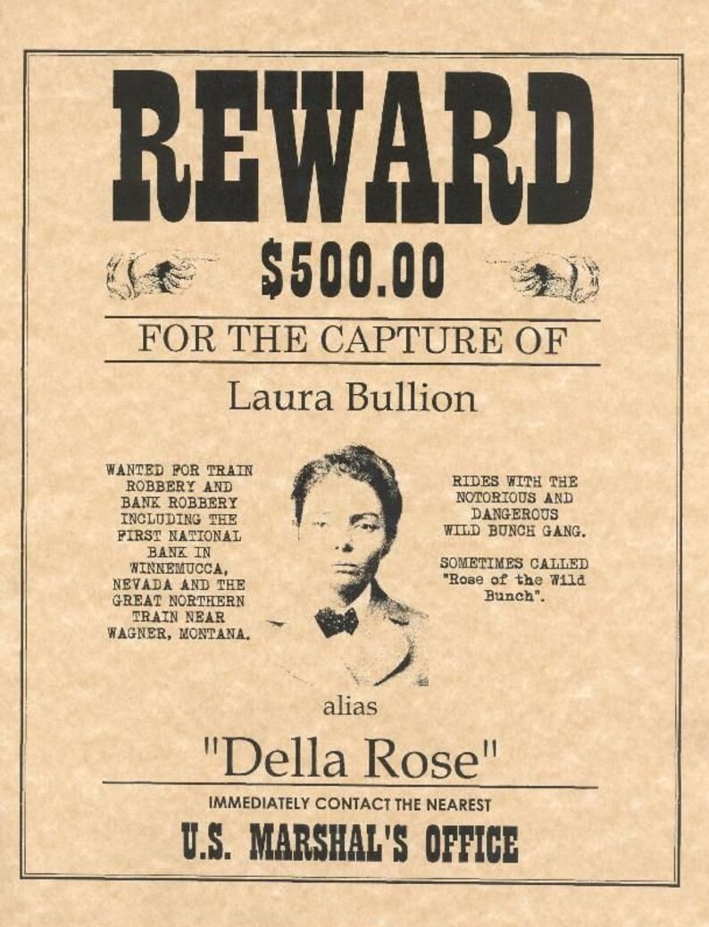 Set of 10 Wanted Poster Outlaws of the Old West Dead or Alive - Etsy