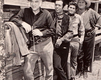 8  x 10  vintage Old West Cast Bonanza Photo or Sign