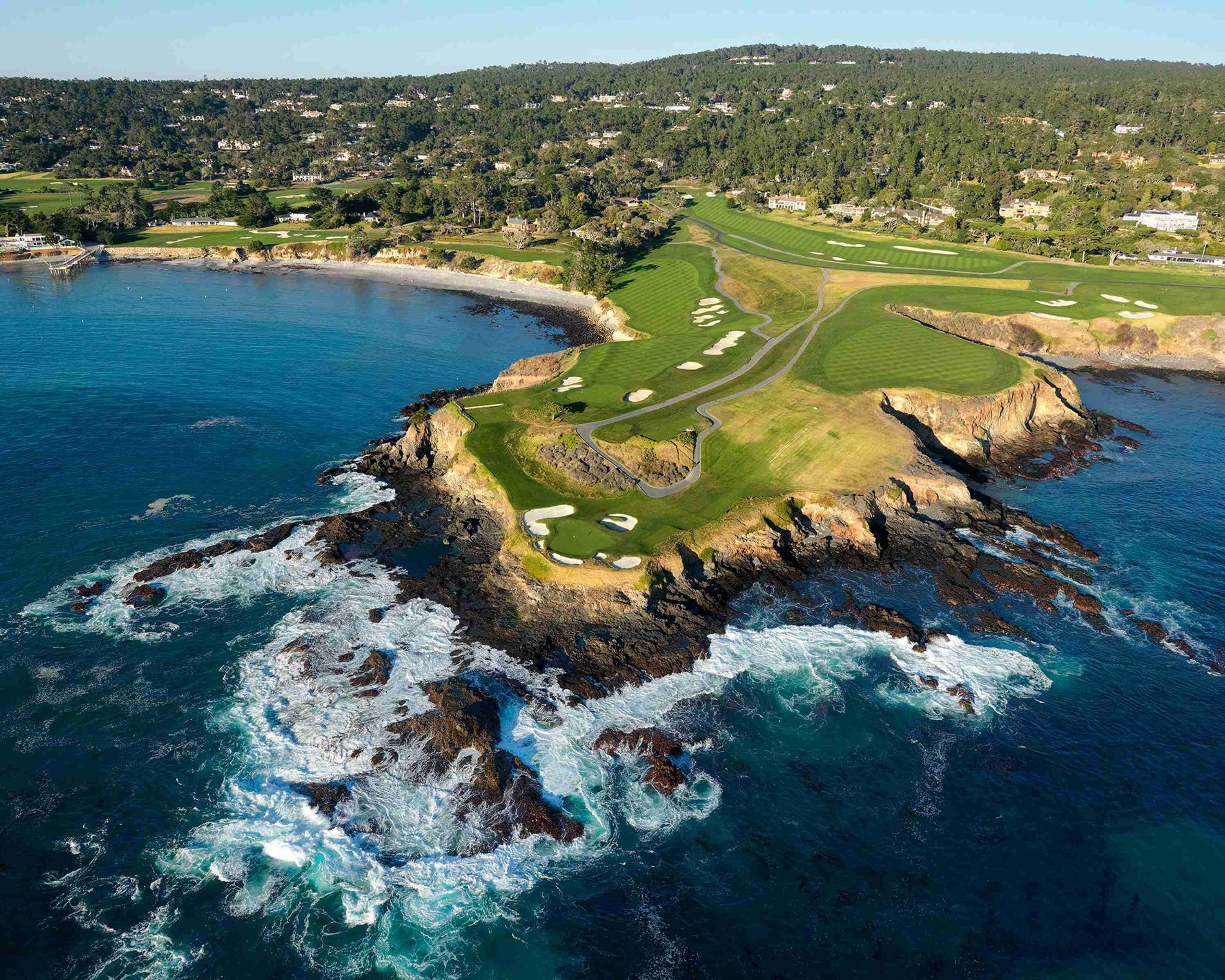 3D Sculpture Metal Wall Art Pebble Beach Golf Course Arial Etsy