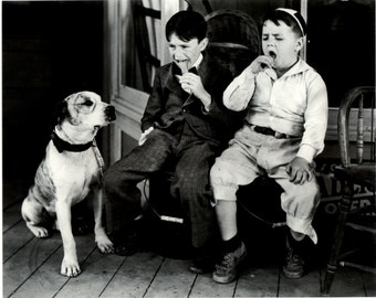 Spanky Alfalfa Petee the dog Our Gang Comedy Little Rascals  8 x10 Photo