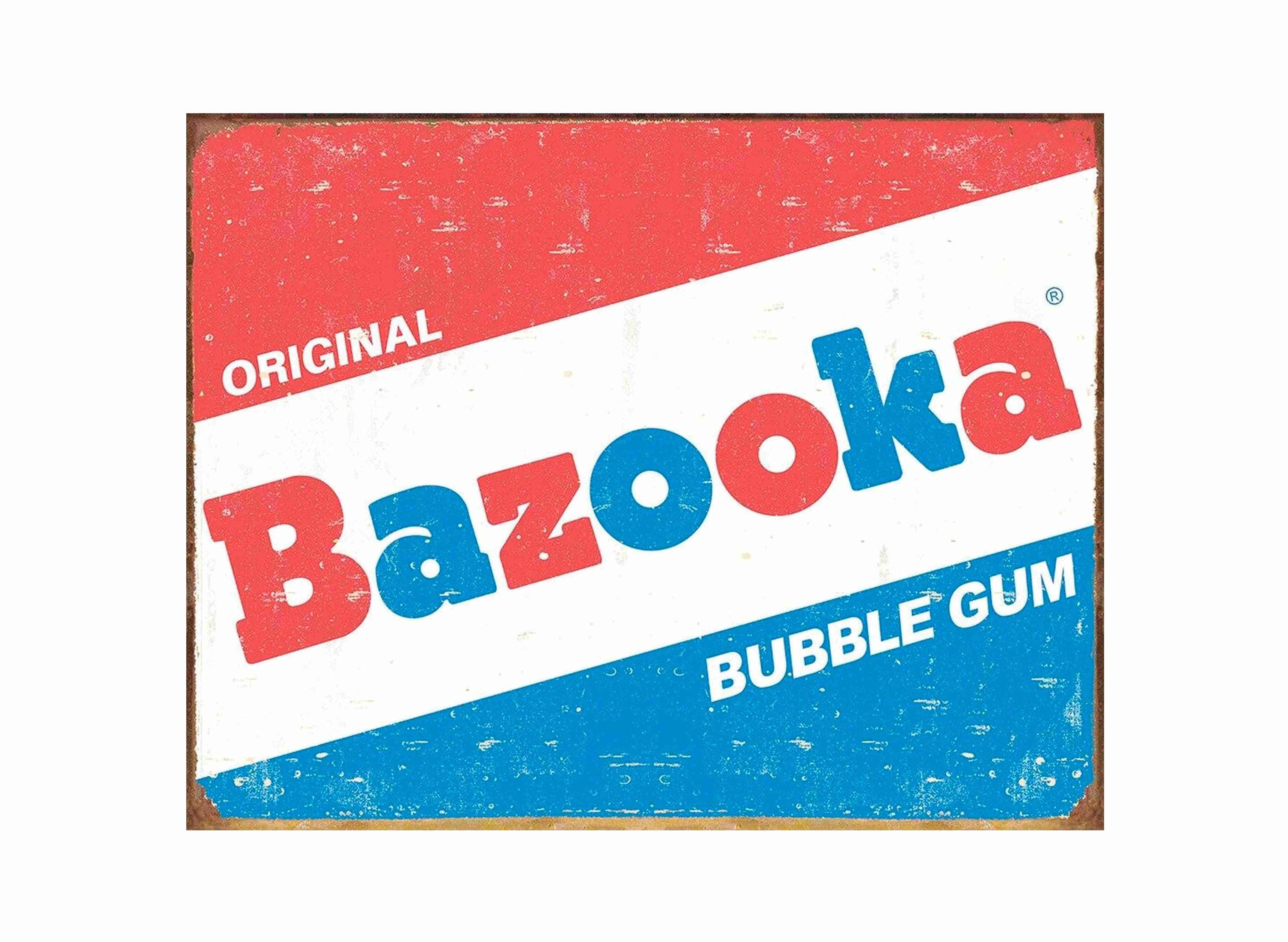 アンティーク缶　ヴィンテージ缶 ⑧ Bazooka BUBBLE GUM Topps Bazooka Bubble Gum Tin Can バズーカ ビンテージ ブリキ