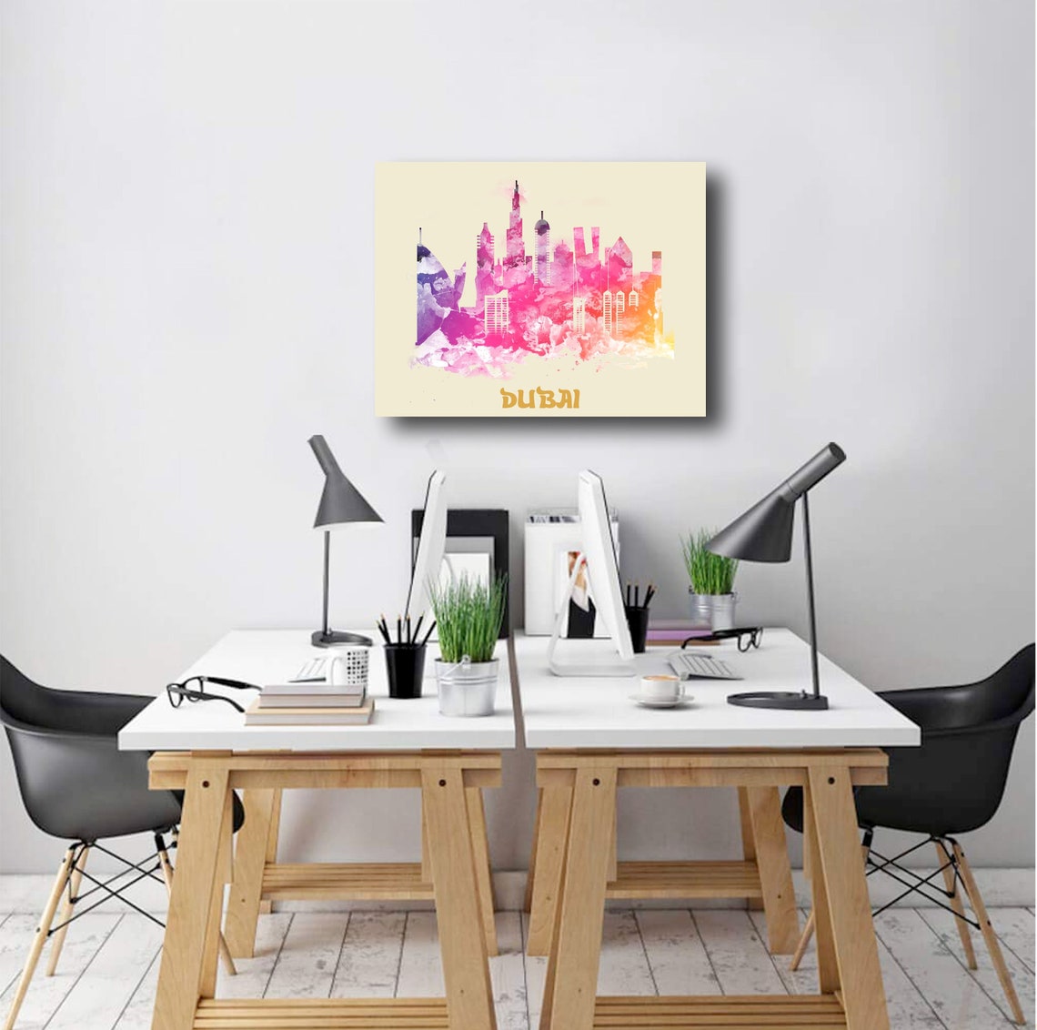 3D Sculpture Metal Wall Art City Of Dubai Skyline Cityscape | Etsy