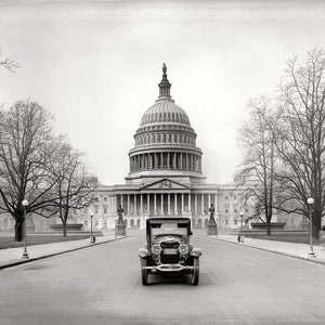 8 x 10 Foto Washington-D.C.-1924.-“Ford-Motor-Co.---Lincoln-at-Capchol.
