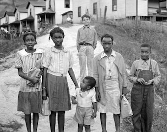 Histoical Photo Art African American Kids Photo 1935 1910  8 x10 Photo african american wall art