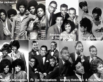 Motown Legends 8x10 Photo, Black History Month, Soul Music