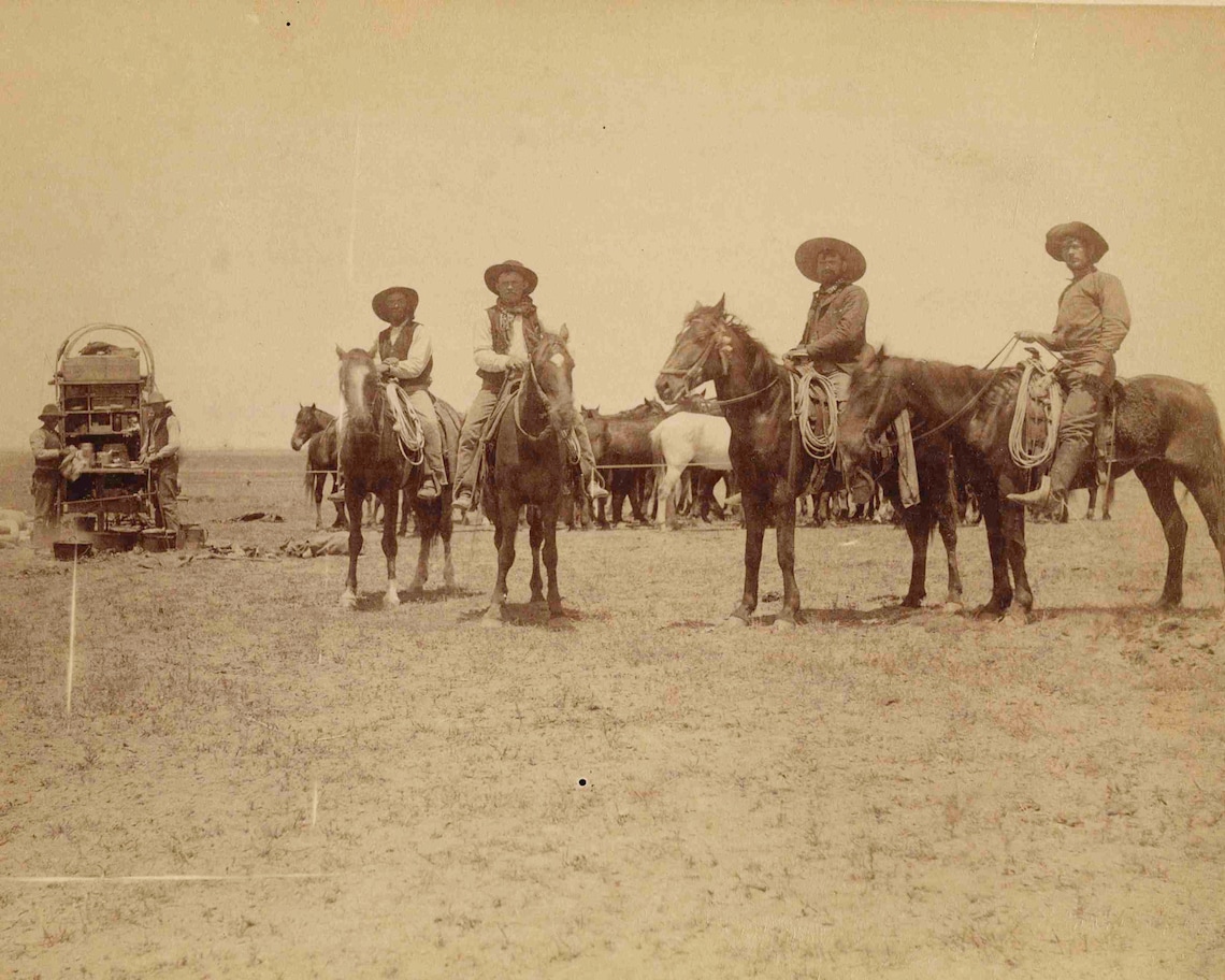Roundup Old West Cowboys 8 X10 Photo - Etsy