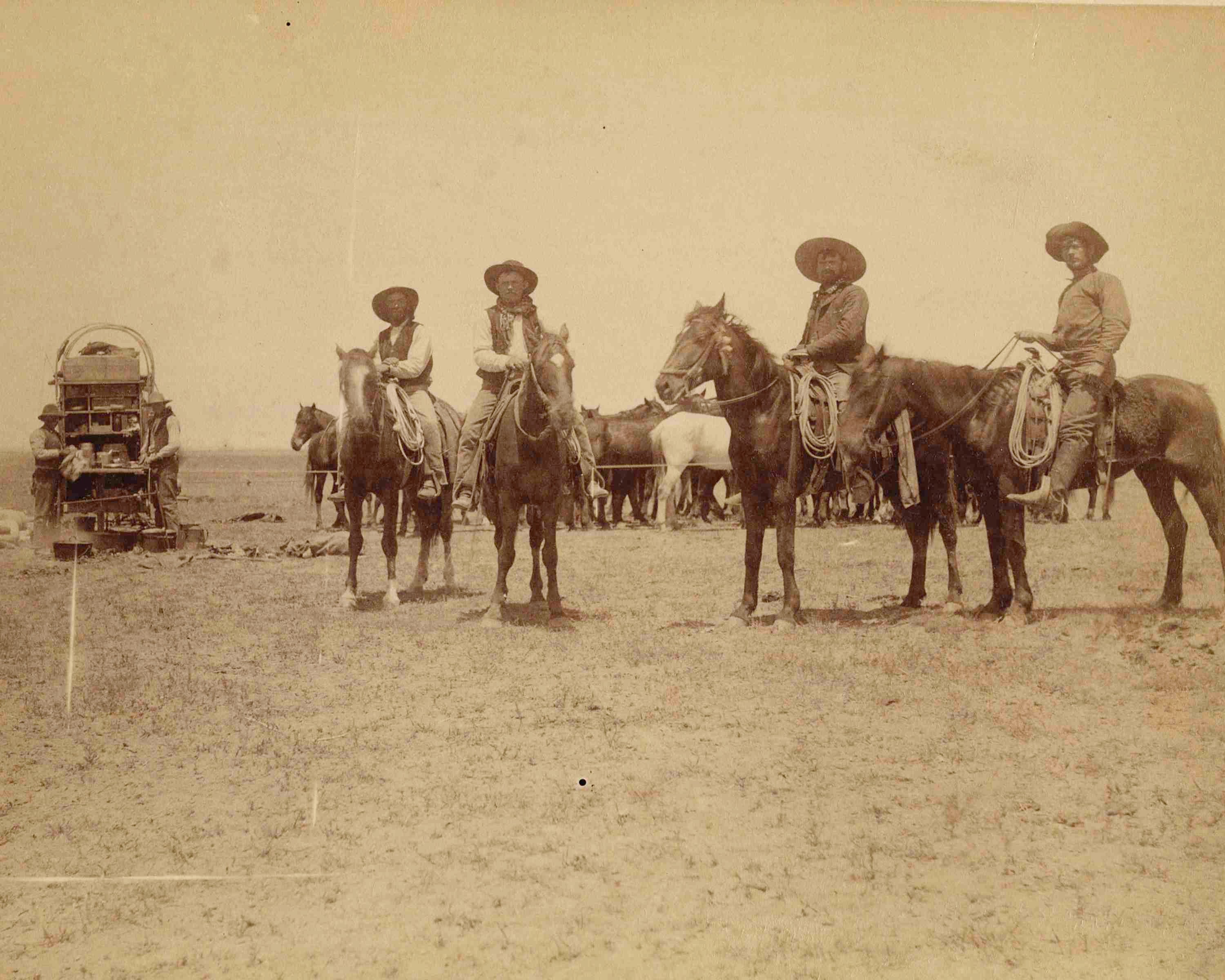 Roundup Old West cowboys  8 x10 Photo