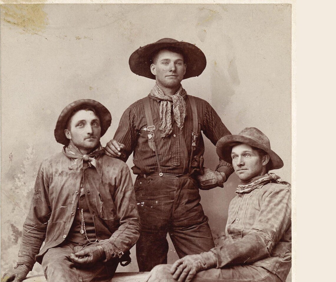 8 X 10 Old West Cowboys Portriat Rare Find Photo or Large Tin Sign - Etsy