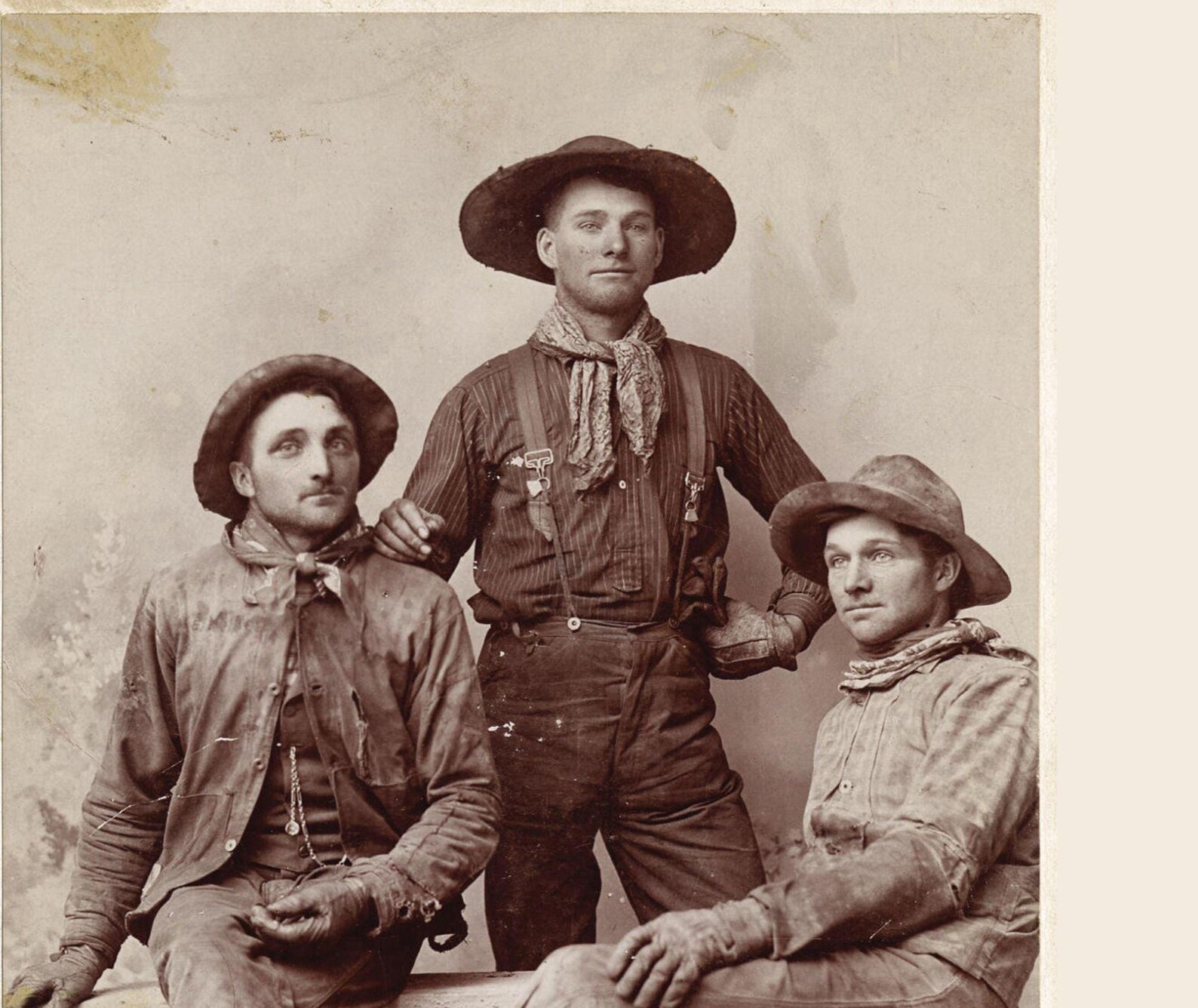 8 X 10 Old West Cowboys Portriat Rare Find Photo or Large Tin Sign - Etsy