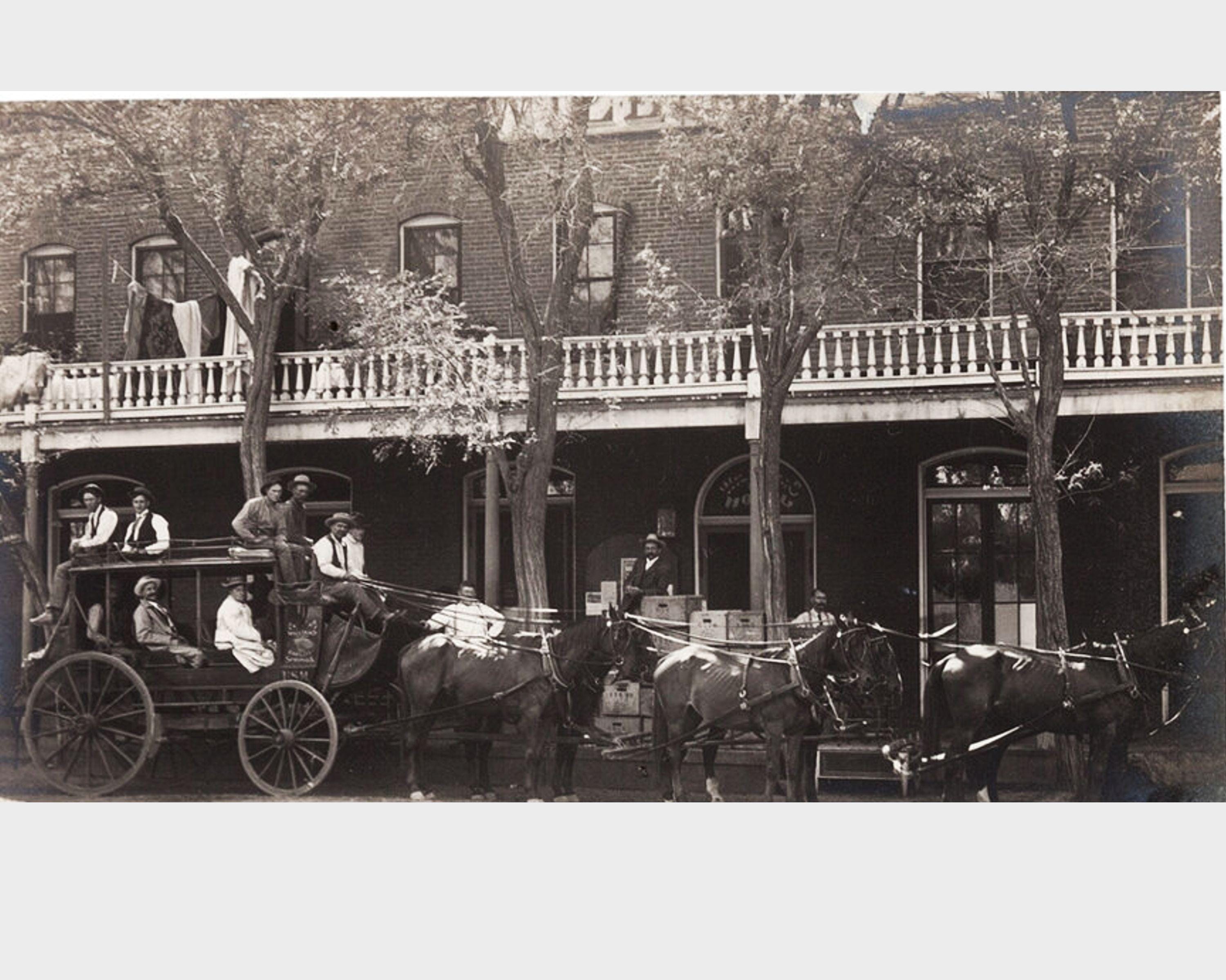 8 X 10 Old West Cowboys Stagecoash Dodge City 1880 Rare Photo or Large ...