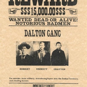 Set of 10 Wanted Poster Outlaws of the Old West Dead or Alive - Etsy