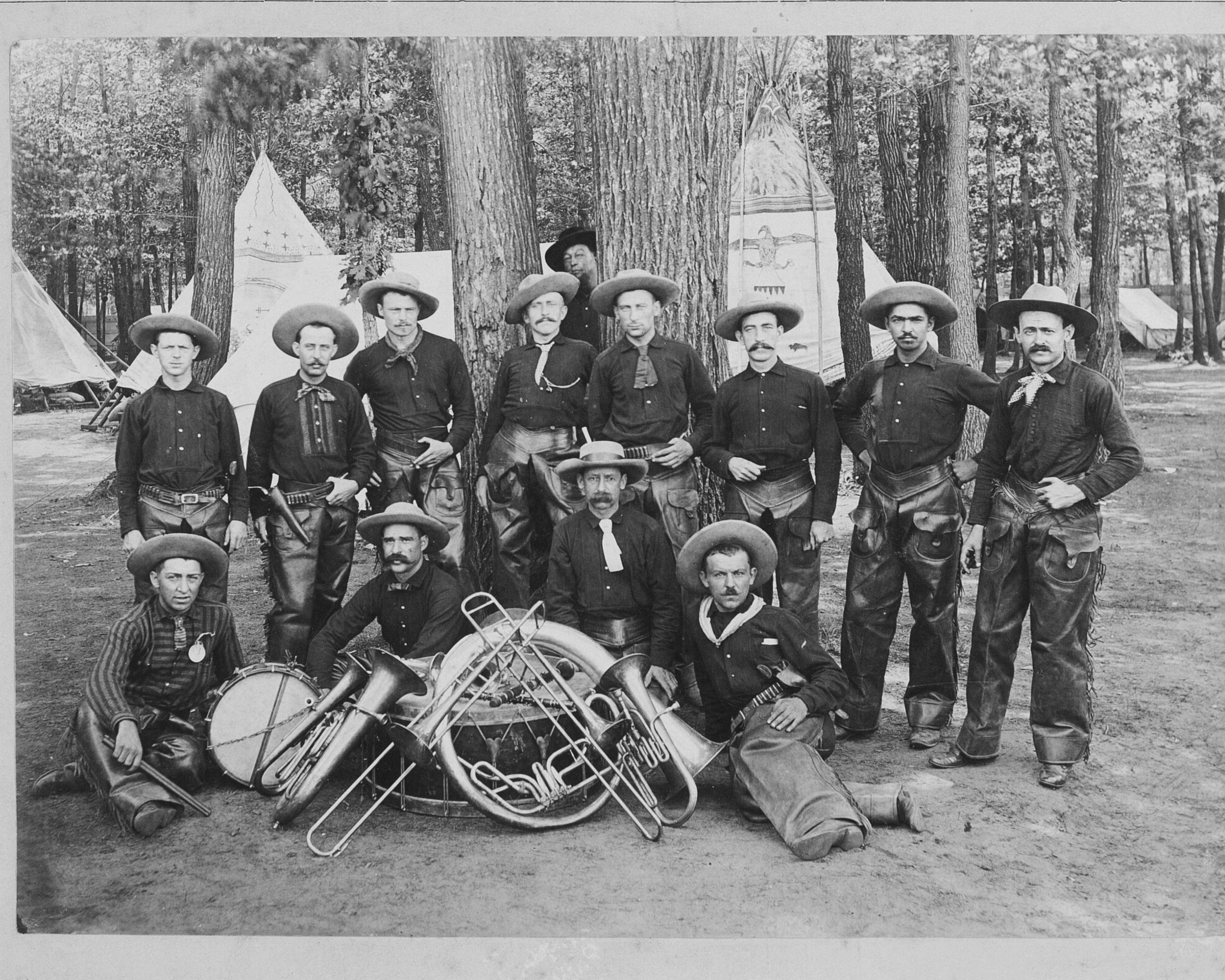 8 X 10 Old West Cowboys Band 1890 Rare Photo or Large Tin Sign - Etsy