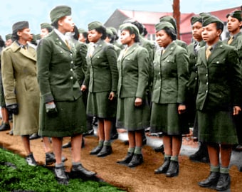Histoical Photo ArtWWII Women Nurses African Americans Era High Res Photo On Fuji Film photo african american wall art