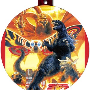 Set Of 3 Mixed Godzilla&#39;s  Christmas and Holiday Ornament family christmas ornaments