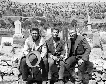 8 x 10 Photo Vintage  cast from the good bad and ugly movie Clint Eastwood