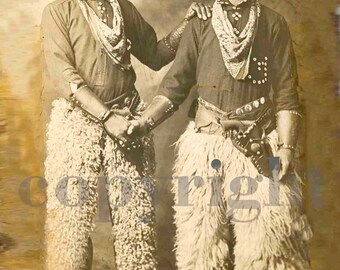 Histoical Photo ArtOld West Black Cowboys with Chaps 16 x 20 Photo African American african american wall art