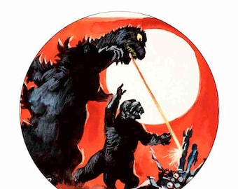 Naszywkę Godzilla Flame Throwing i Godzuki 3 cale można przyszyć lub przyprasować.