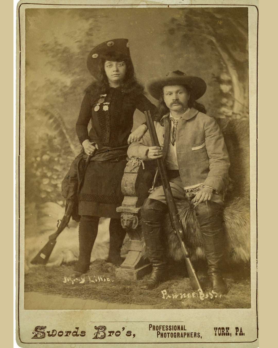 8 X 10 Old West Cowboy and Cowgirl 1891 Rare Photo or Large Tin Sign ...