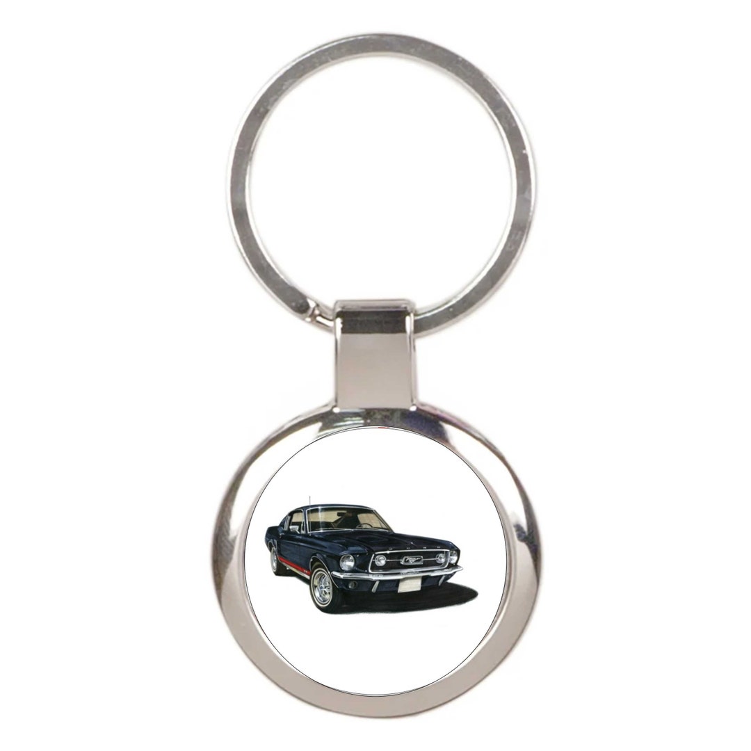 Mustang Chrome Pony Diecast Keychain – GT500 Cobra Roush Saleen Style