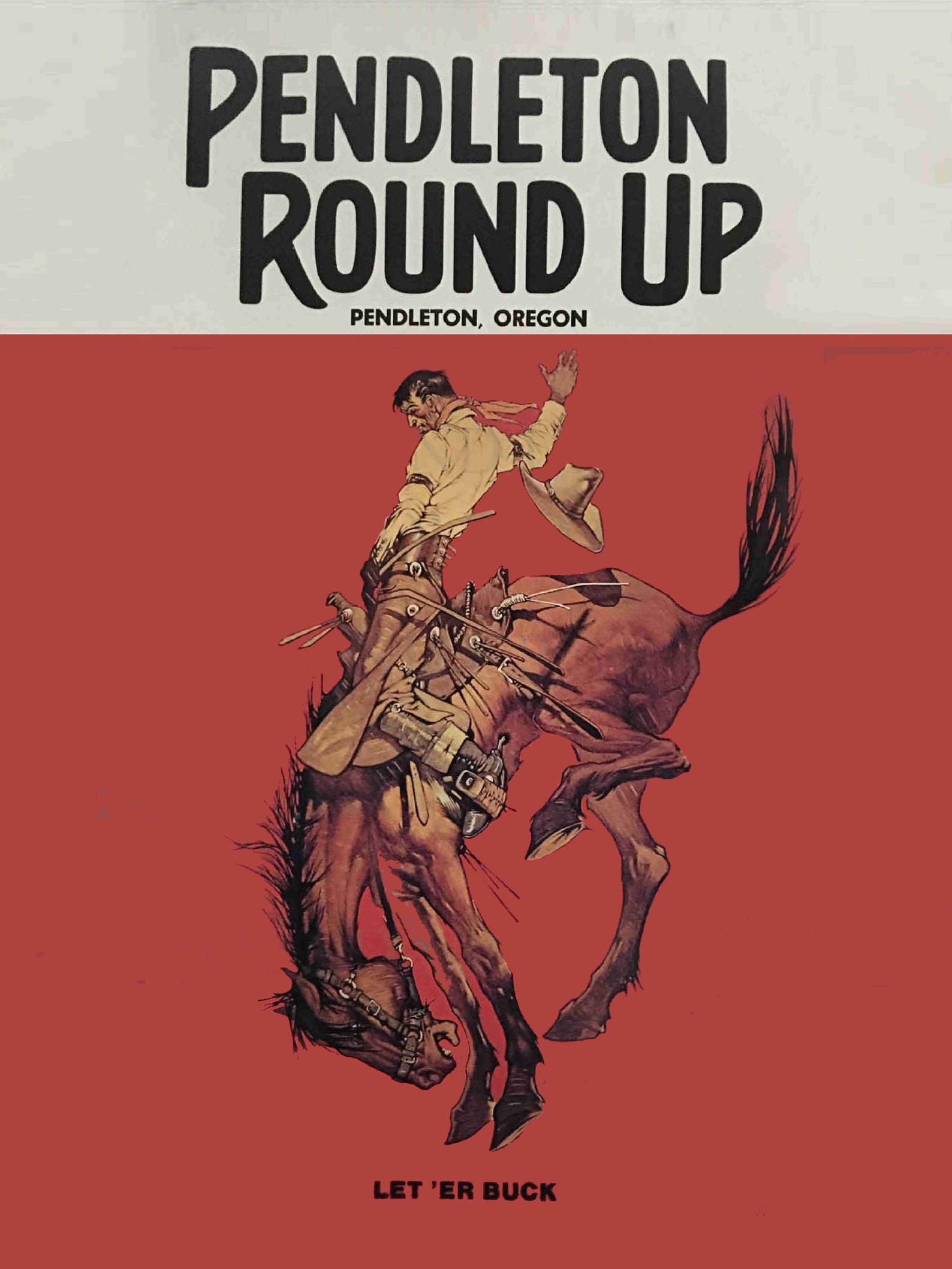 12 X 18 Tin Sign Pendleton Roundup Rodeo 12 X 18 Travel Poster Etsy
