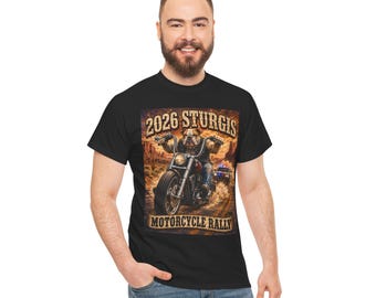 Sturgis Motorcycle Rally 2026  Art T Shirt  Bulldog Art Desert Dust