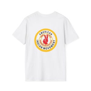 T SHIRT American Indian Movement Unisex Softstyle T-Shirt, Casual Wear, Frt & Bk LogoTee image 3