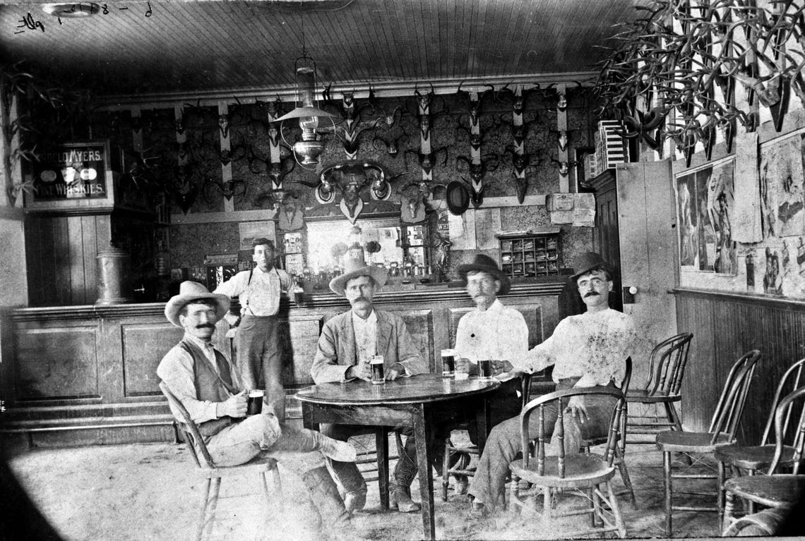 Old West Cowboys in Saloon Location Unknown 8 X10 Photo Western Art ...