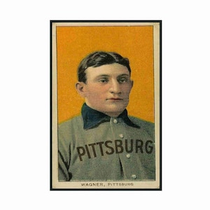 Honus Wagner Bubble Gum Card Poster 12 X 18 Poster Vintage Baseball Spieler Pittsburgh Pirates 16 x 20