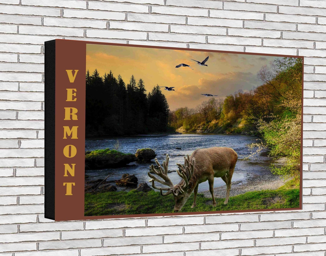 Vermont Elk Wildlife Wilderness Art Prints 12 X 18 Painting Etsy